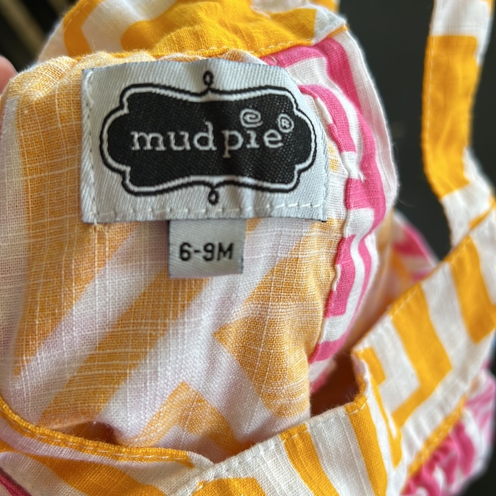 Mud Pie 6-9 Month Elephant Appliqué Bubble Romper - Picture 5 of 7